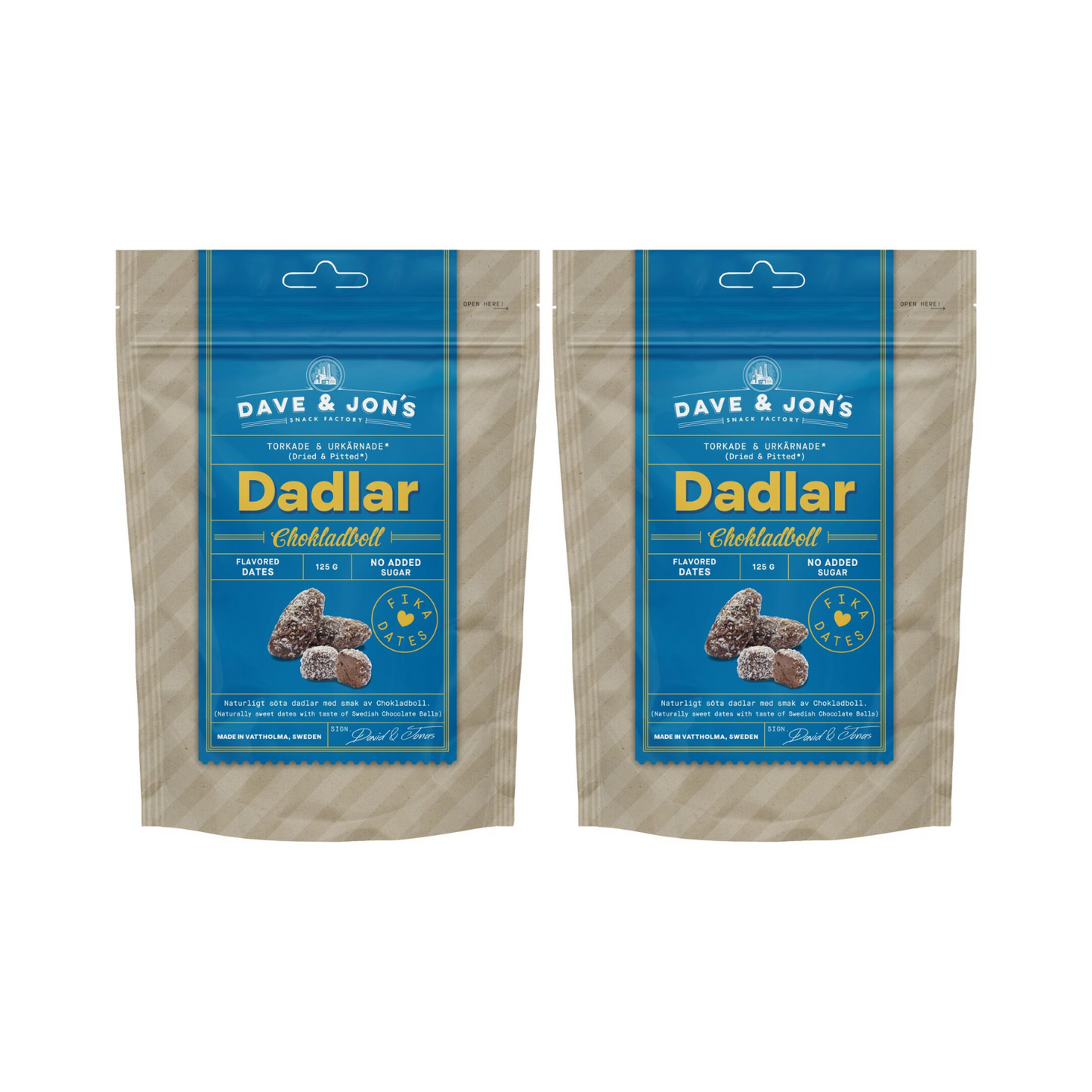 Dadlar Chokladboll 125g