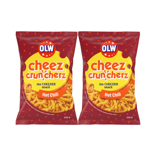 OLW Cheez Cruncherz Hot Chili 225 g