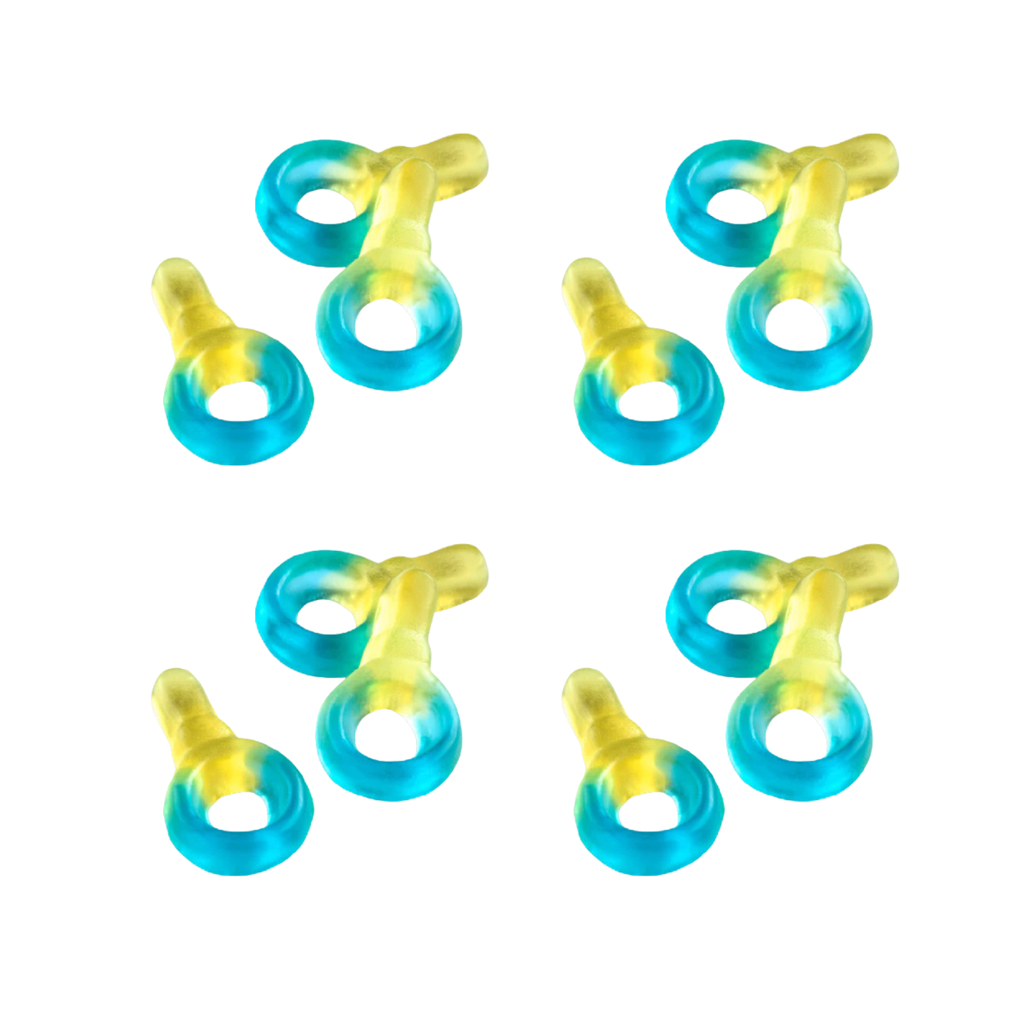 Haribo Nappar Blå Hallon & Citron