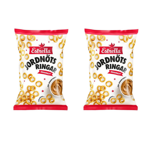 Estrella Jordnötsringar 250g
