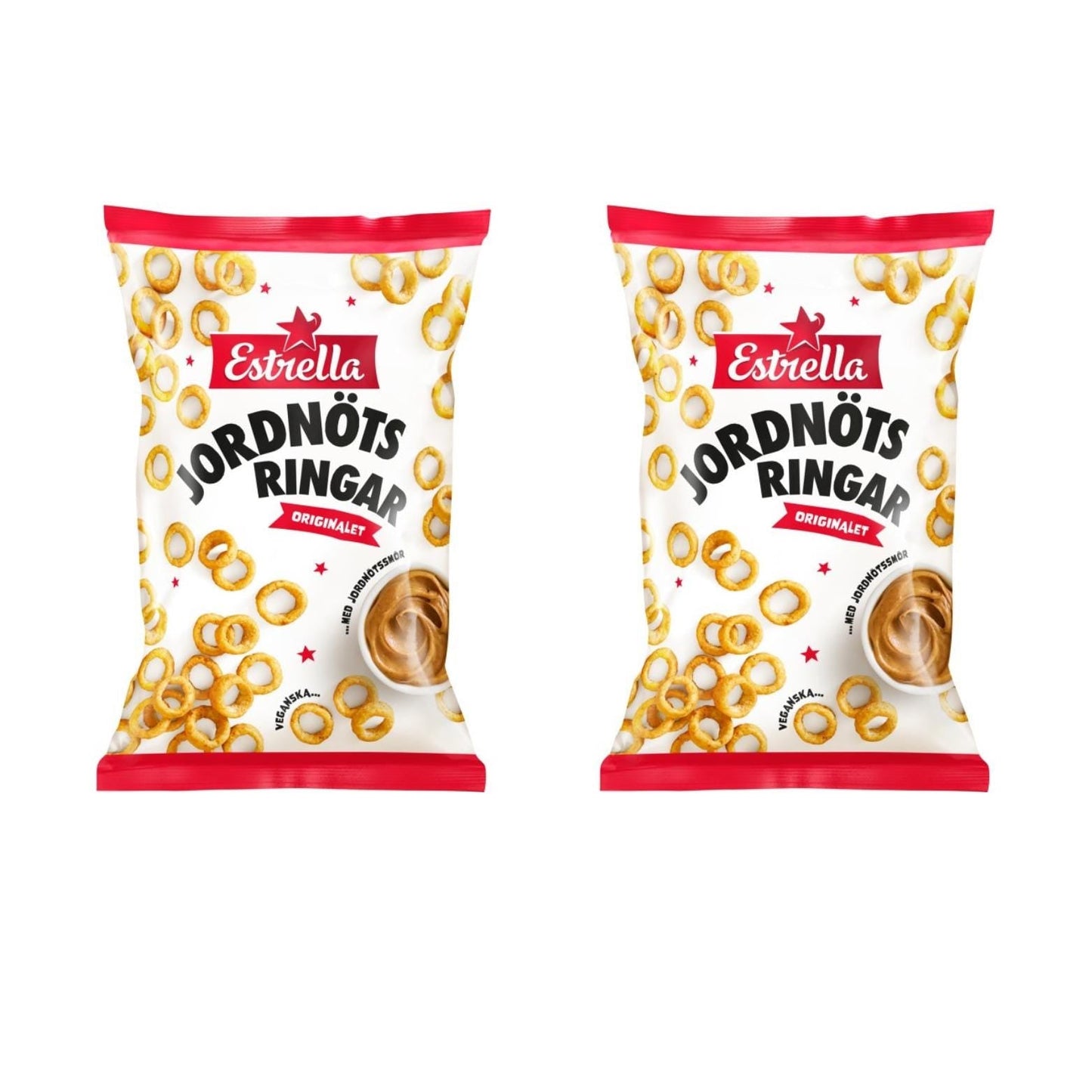 Estrella Jordnötsringar 250g