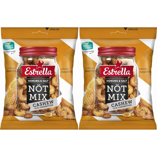 Estrella Nötmix Honung & Salt 175g