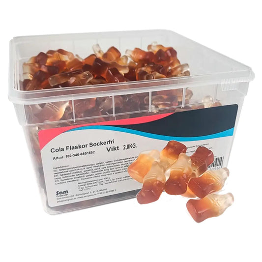 Sockerfria Cola Flaskor