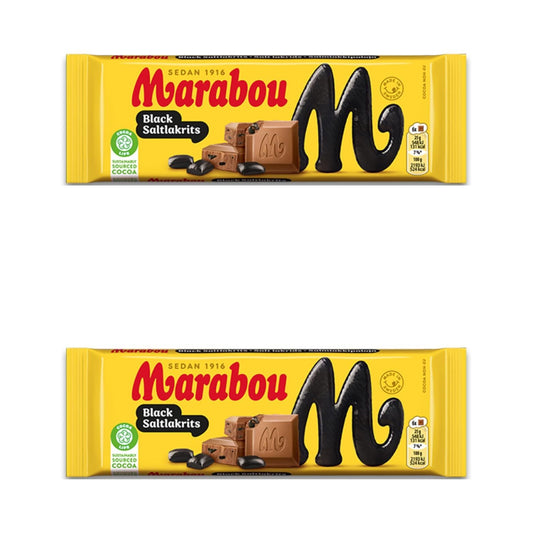 Marabou Svart Saltlakrits 100g