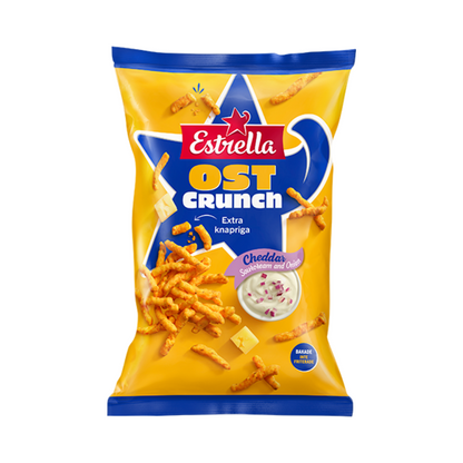 Estrella Ost Crunch Cheddar Sour Cream & Onion 200g