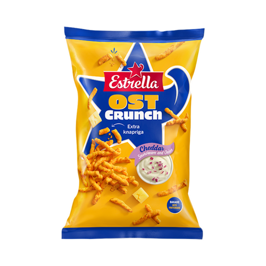 Estrella Ost Crunch Cheddar Sour Cream & Onion 200g
