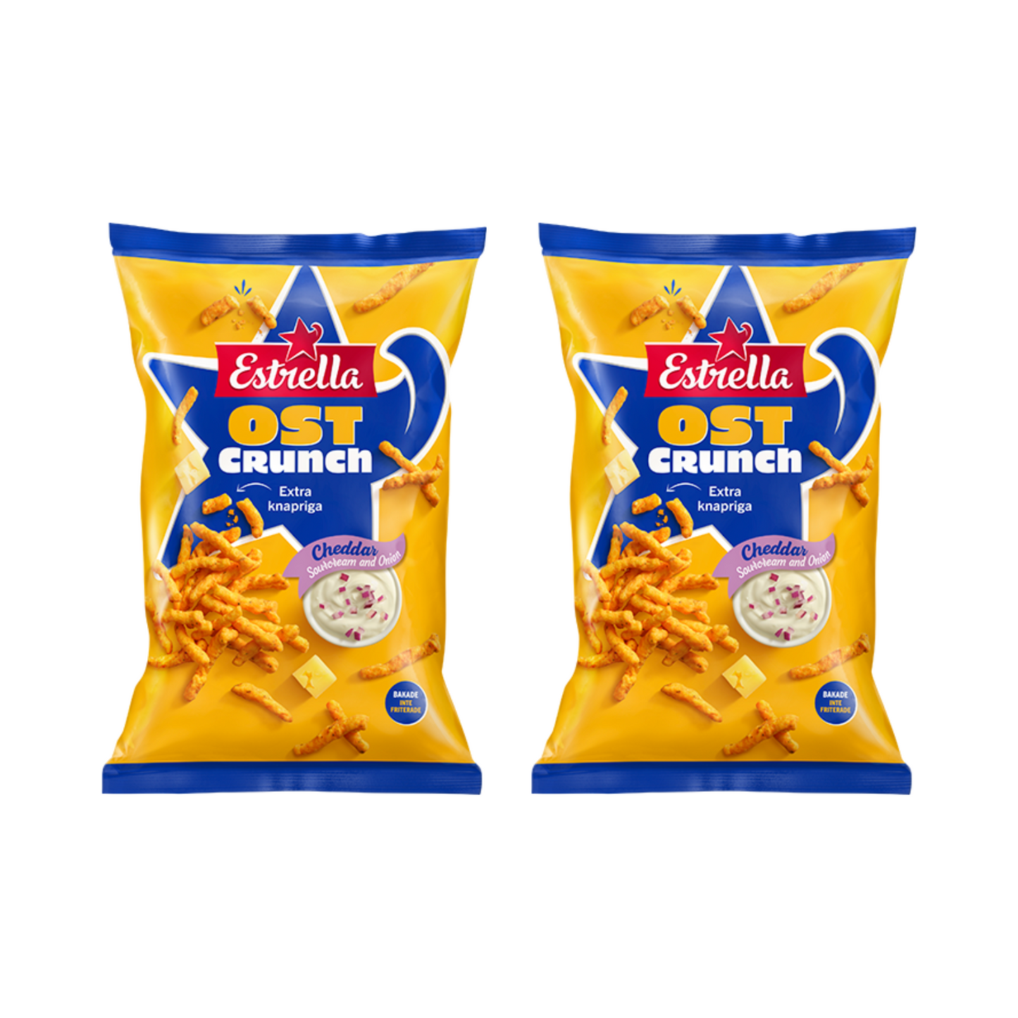 Estrella Ost Crunch Cheddar Sour Cream & Onion 200g