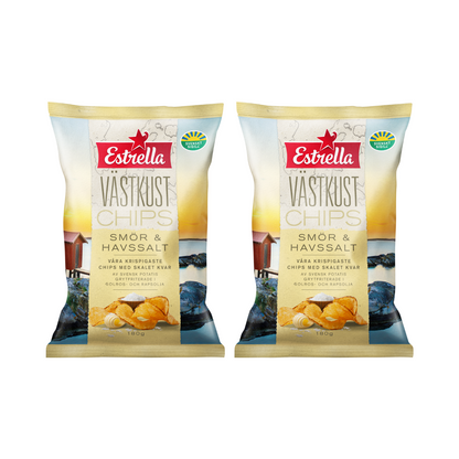 Estrella Västkustchips Smör & Havssalt 180 g