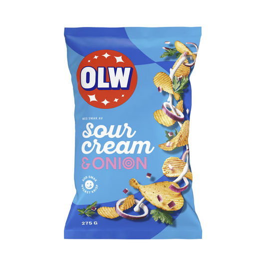 OLW Sourcream & Onion Chips 175 g