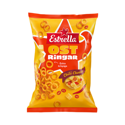 Estrella Ostringar Chili Cheese 200g
