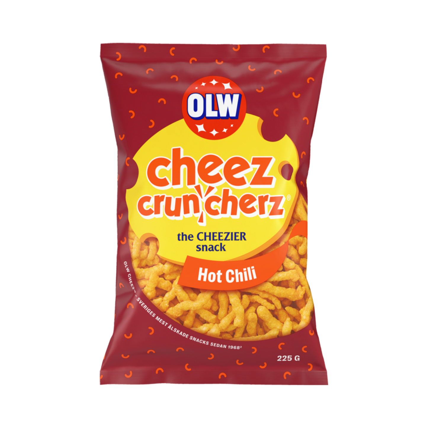 OLW Cheez Cruncherz Hot Chili 225 g