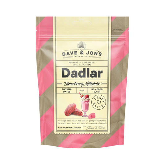 Dadlar Jordgubbsmilkshake 125g