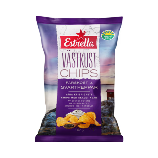 Estrella Cream Cheese & Black Pepper 180g