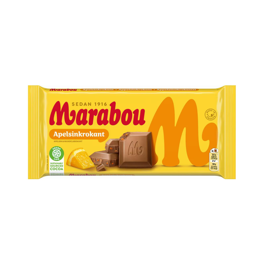 Marabou Apelsinkrokant 160g