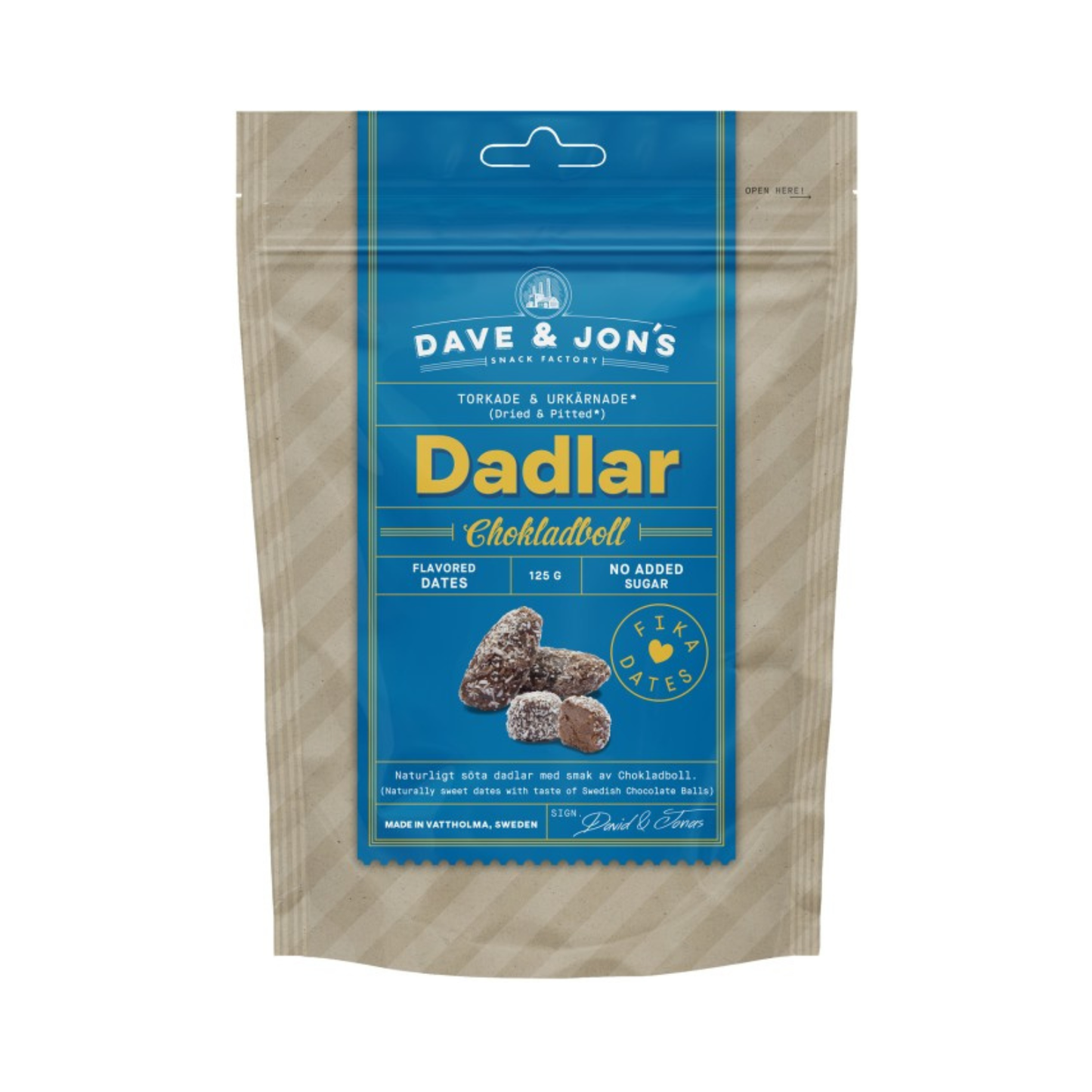 Dadlar Chokladboll 125g