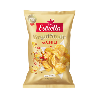 Estrella Brynt Smör & Chili 275g