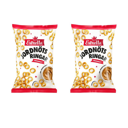 Estrella Jordnötsringar 250g