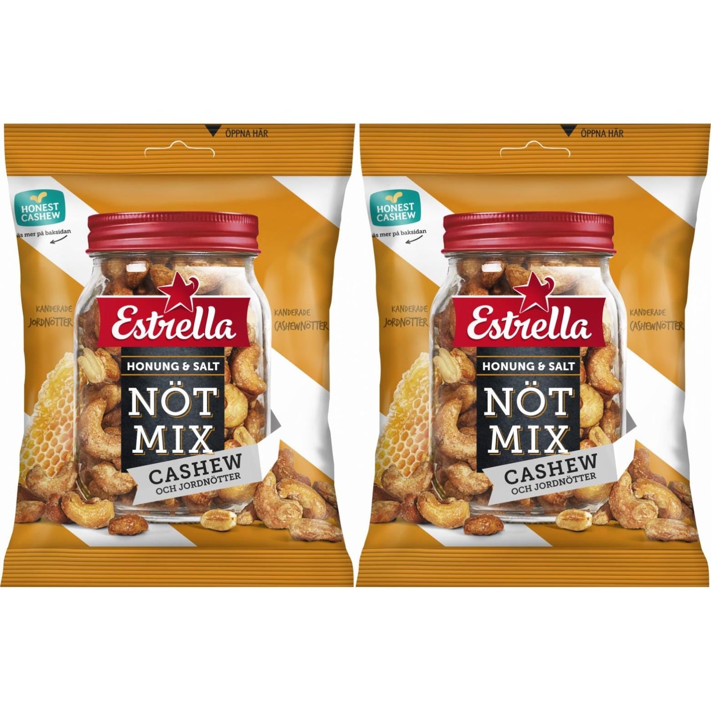 Estrella Nötmix Honung & Salt 175g