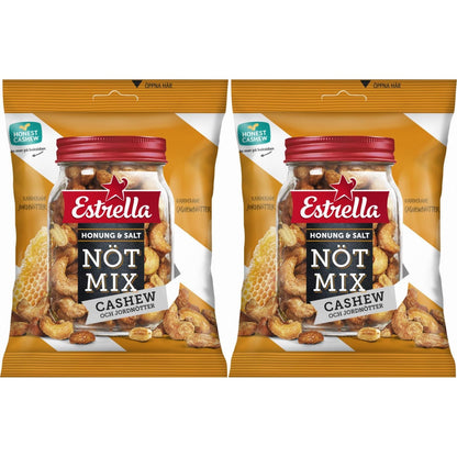 Estrella Nötmix Honung & Salt 175g
