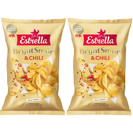 Estrella Brynt Smör & Chili 275g