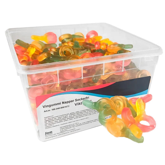 Sockerfria Vingummi Nappar
