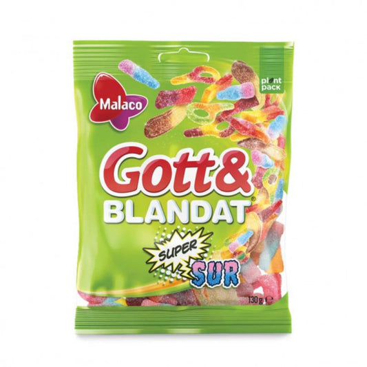 Malaco Gott & Blandat Super Sur 130 g