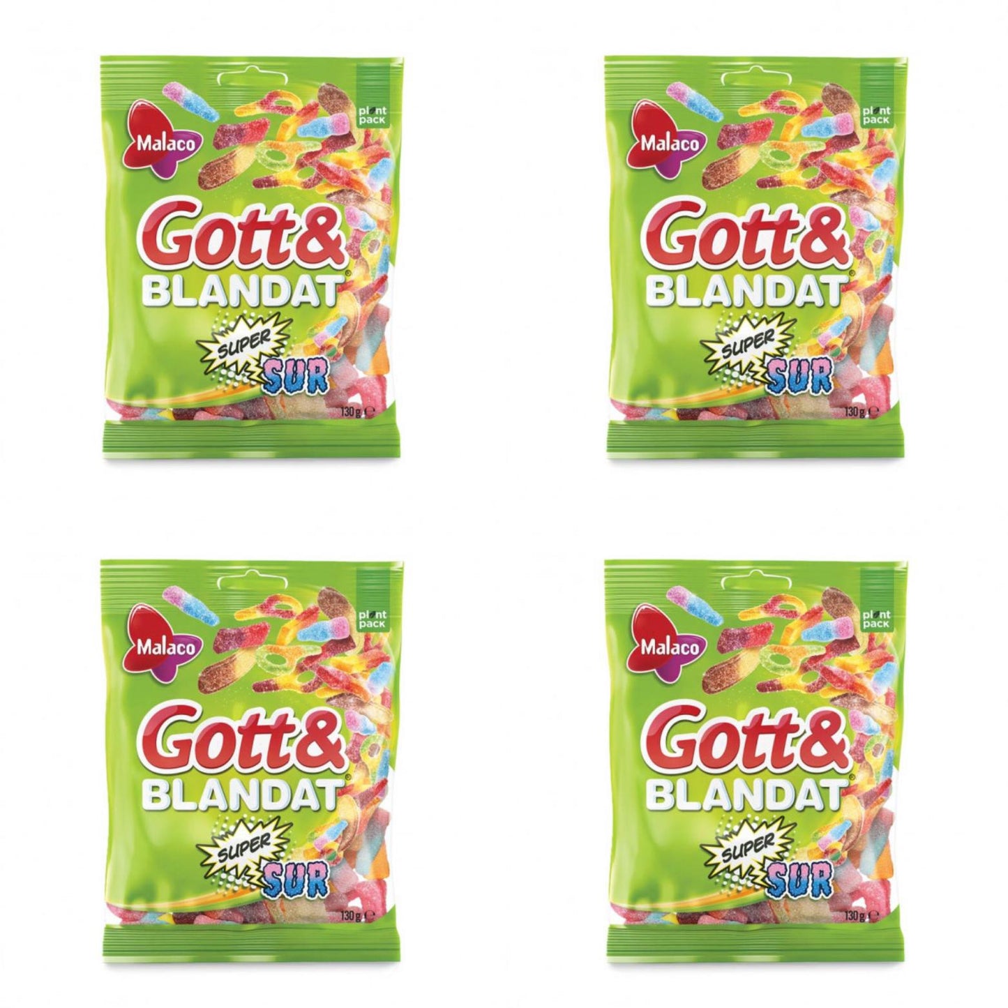 Malaco Gott & Blandat Super Sur 130 g